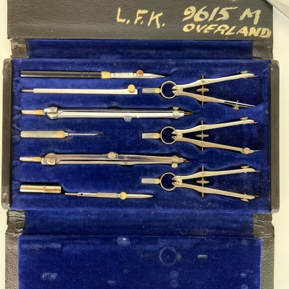 Vintage Park Instrument Co. Drafting Set No 900 With Snap Case Made In USA - Picture 2 of 6